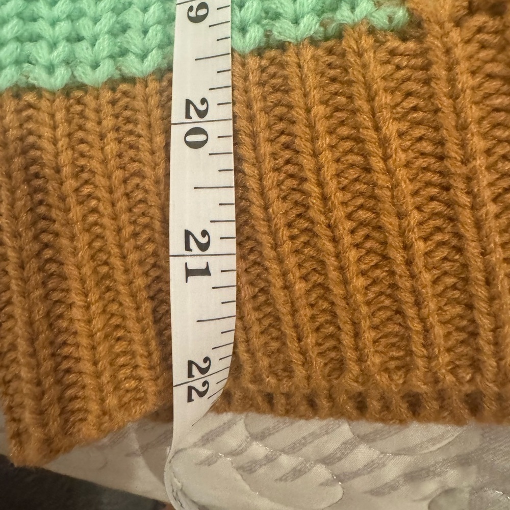 English Factory check pattern sweater in mint - Picture 9 of 9